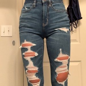 ripped skinny jeans from american eagle